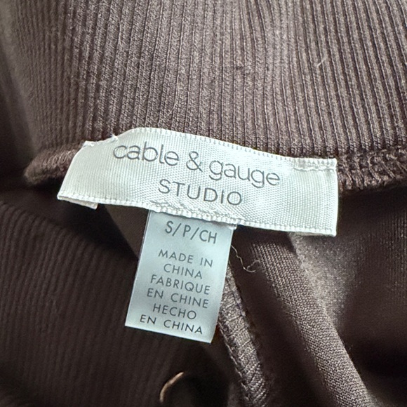 Men's Brown Drawstring Pants - Picture 6 of 6